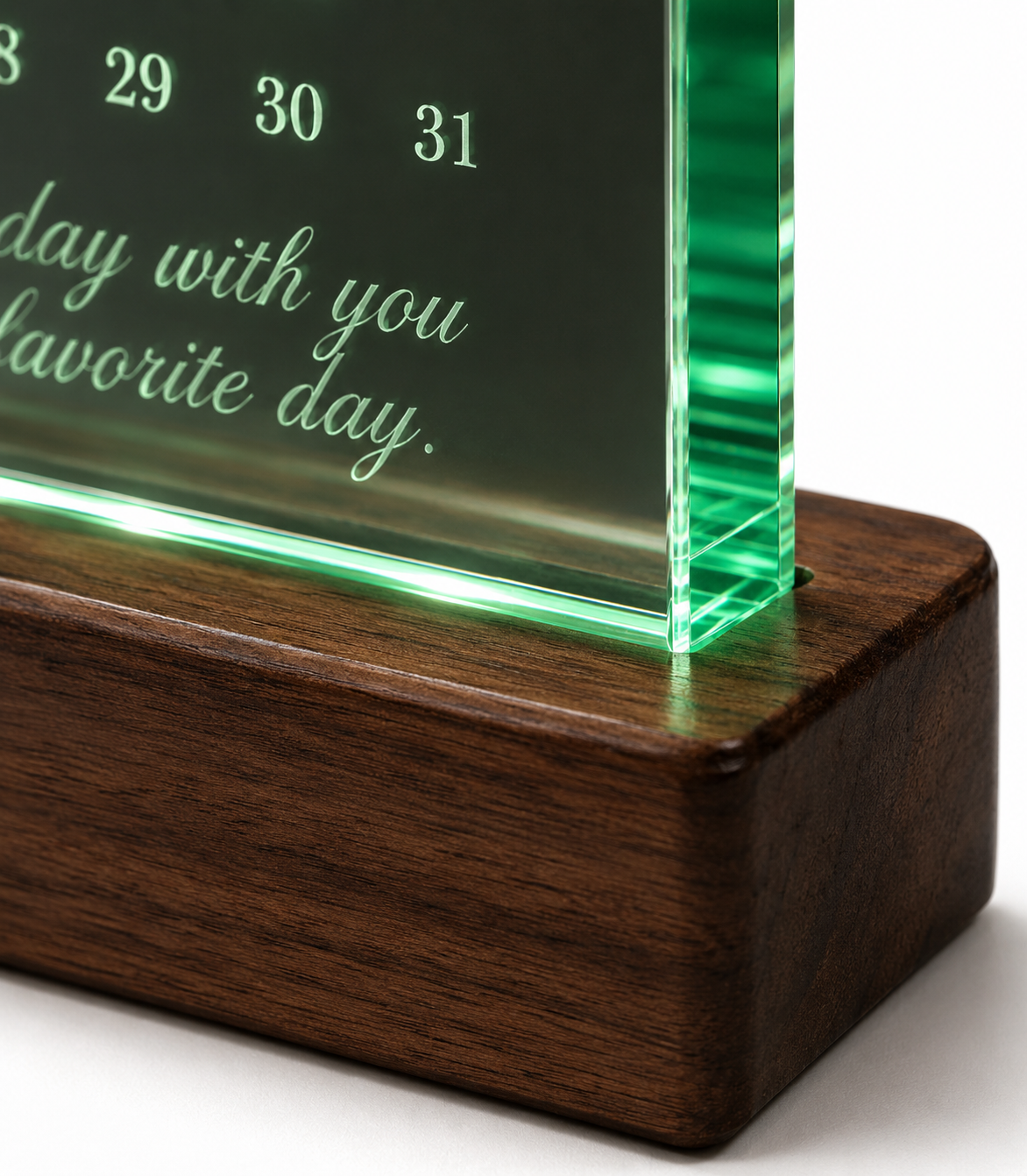 Personalized Acrylic LED Calendar Plaque – Custom Date Night Light Keepsake Gift - Image 2
