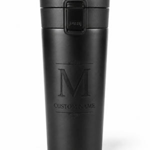 Personalized Engraved Travel Mug – Custom Monogram Insulated Coffee Tumbler with Name